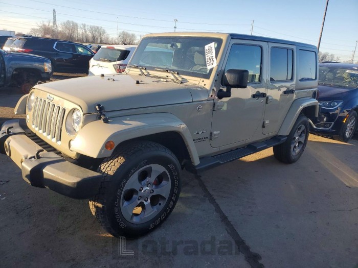 Jeep Wrangler / 2017 VIN 1C4BJWEG4HL625185