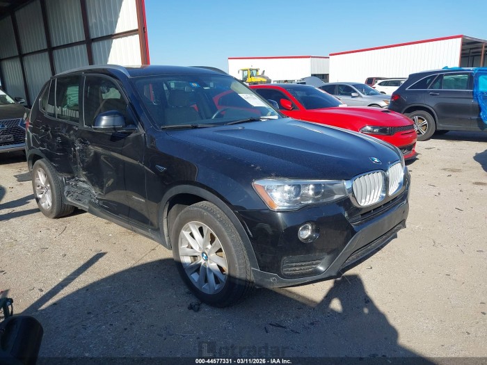 BMW X3 2017 VIN 5UXWX9C54H0T09322