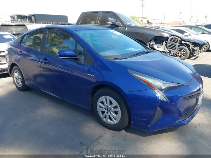 Toyota Prius 2016 VIN JTDKBRFU5G3512394