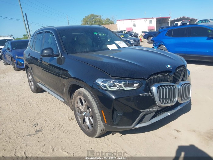 BMW X3 2023 VIN 5UX43DP03P9R48077