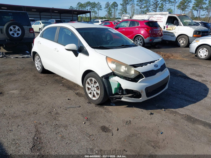 Kia Rio 2012 VIN KNADM5A33C6024013