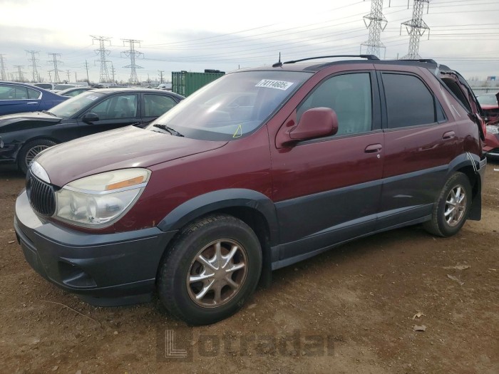 Buick Rendezvous 2004 VIN 3G5DB03E04S508297