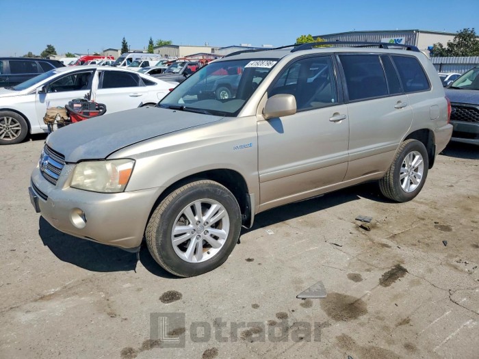 Toyota Highlander 2006 VIN JTEDW21A160011421