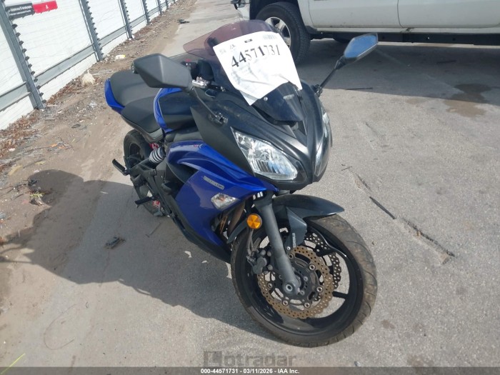 Kawasaki Ninja 2013 VIN JKAEXEF19DDA03506