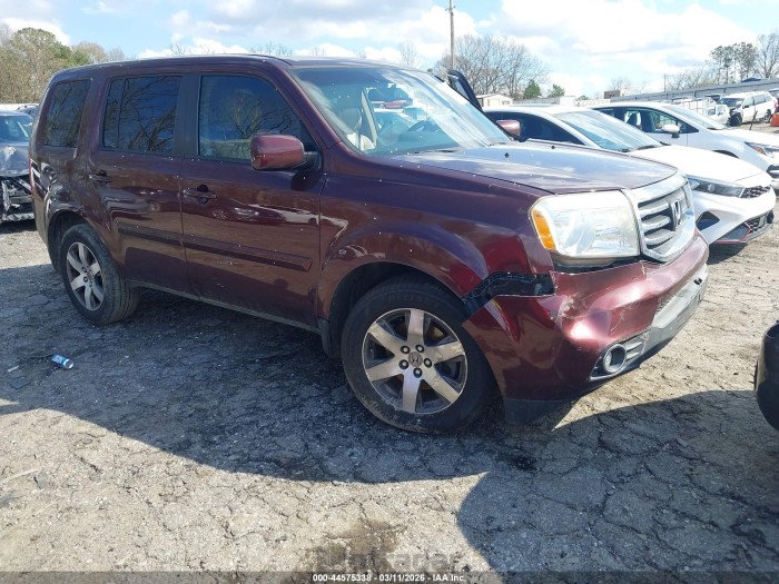 Honda Pilot 2012 VIN 5FNYF3H57CB022005