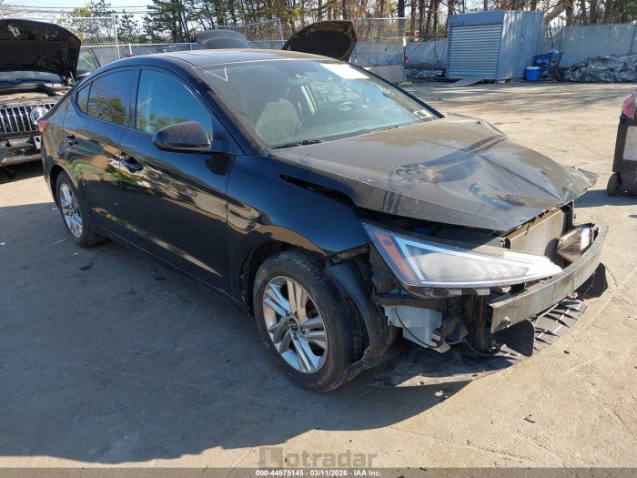 Hyundai Elantra 2019 VIN KMHD84LF4KU785812