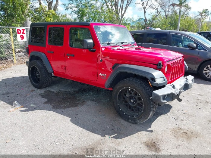 Jeep Wrangler / 2018 VIN 1C4HJXDG6JW160205
