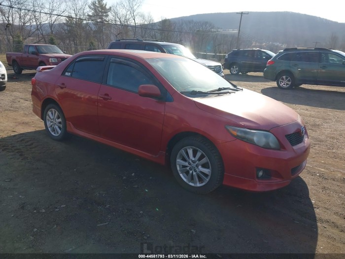 Toyota Corolla 2009 VIN 1NXBU40EX9Z052317