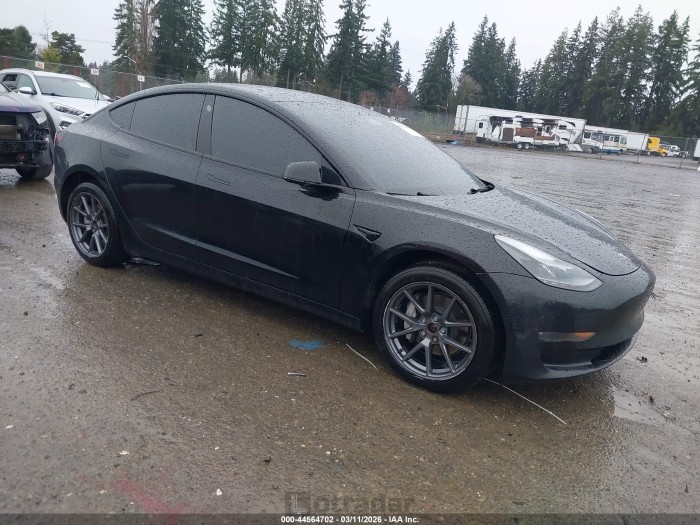 Tesla Model 3 2022 VIN 5YJ3E1EB9NF186452