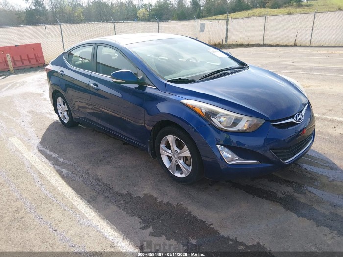 Hyundai Elantra 2016 VIN 5NPDH4AE3GH733829