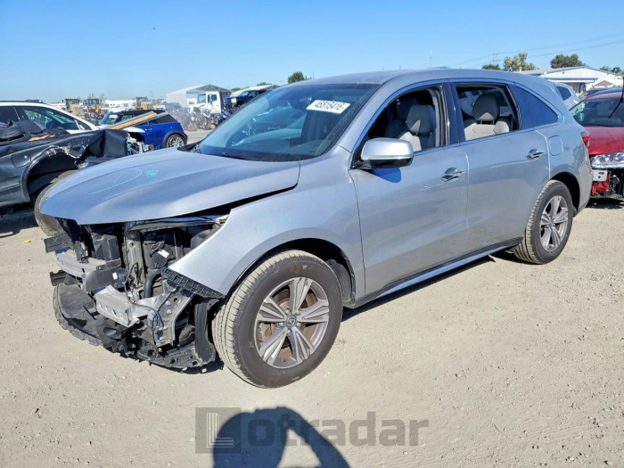 Acura Mdx 2019 VIN 5J8YD3H35KL010937