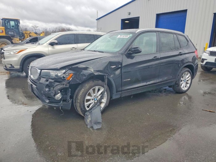 BMW X3 2017 VIN 5UXWX9C59H0D97013