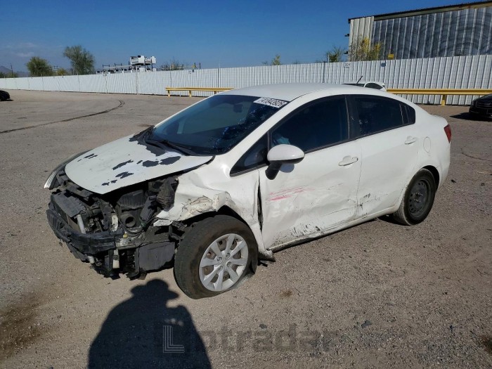 Kia Rio 2013 VIN KNADM4A35D6249030