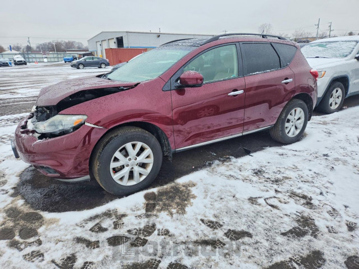 Nissan Murano 2012 VIN JN8AZ1MW1CW212782