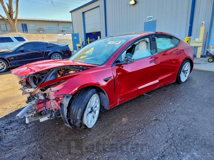 Tesla Model 3 2021 VIN 5YJ3E1EB0MF053495