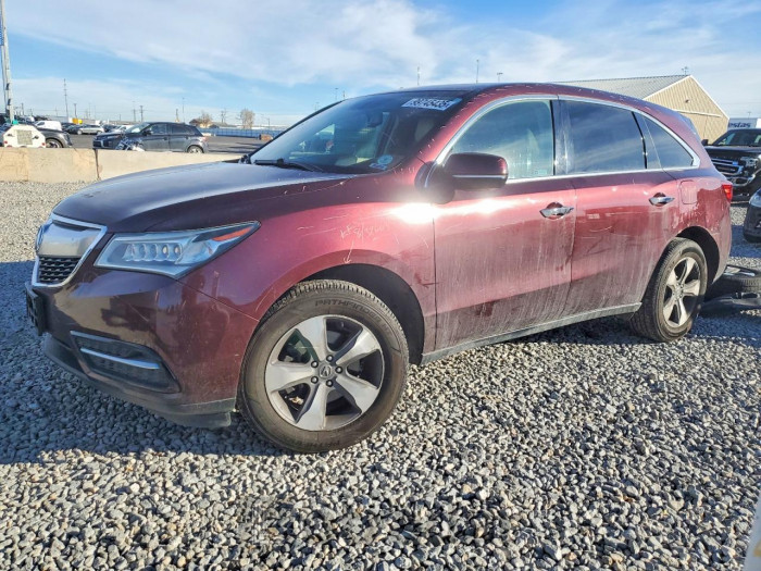 Acura Mdx 2015 VIN 5FRYD4H24FB027909