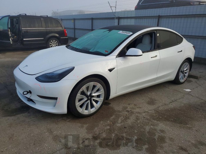 Tesla Model 3 2021 VIN 5YJ3E1EB0MF073407
