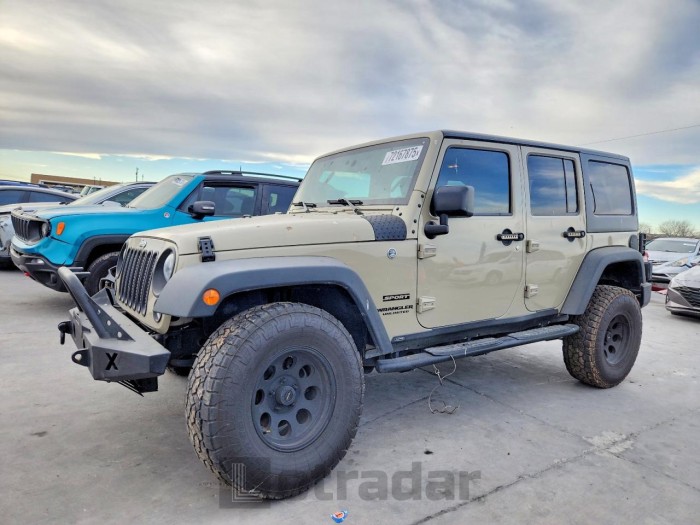 Jeep Wrangler / 2017 VIN 1C4BJWDG8HL597893