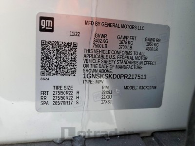 Chevrolet Tahoe 2023 1GNSKSKD0PR217513