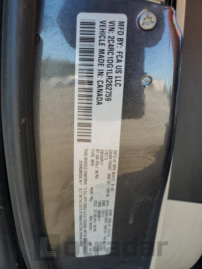 Chrysler Minivan 2020 2C4RC1DG1LR262759