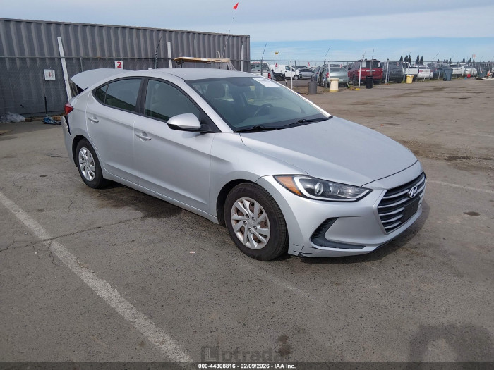Hyundai Elantra 2017 VIN 5NPD74LFXHH191087