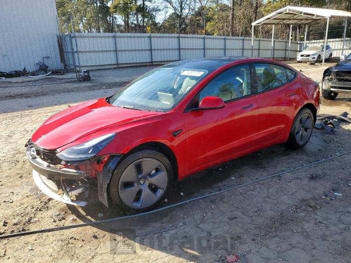 Tesla Model 3 2022 VIN 5YJ3E1EB4NF257007