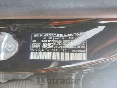 Mercedes-benz Cla-class 2020 VIN W1K5J4HB2LN086716