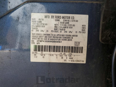 Ford Edge 2019 2FMPK3G95KBB04561
