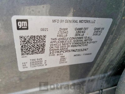Cadillac Xt6 2022 VIN 1GYKPCRS7NZ111247