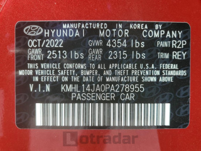 Hyundai Sonata 2023 KMHL14JA0PA278955
