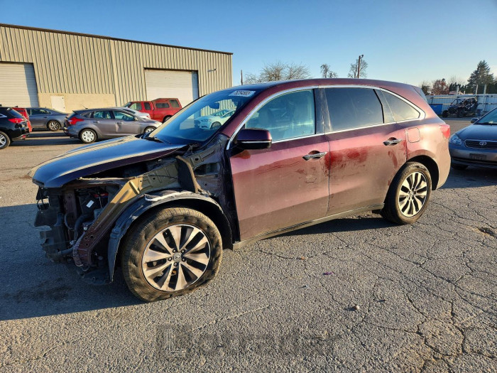 Acura Mdx 2016 VIN 5FRYD4H45GB040395