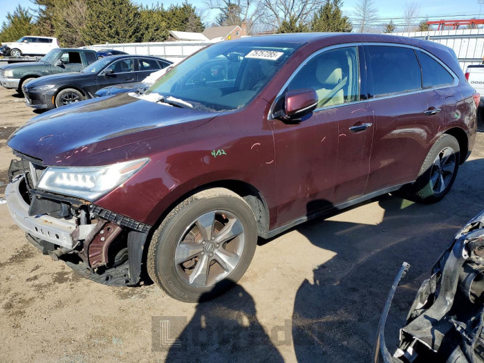 Acura Mdx 2016 VIN 5FRYD4H21GB043938