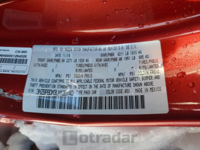 Mazda 3 2020 3MZBPBDM3LM126140