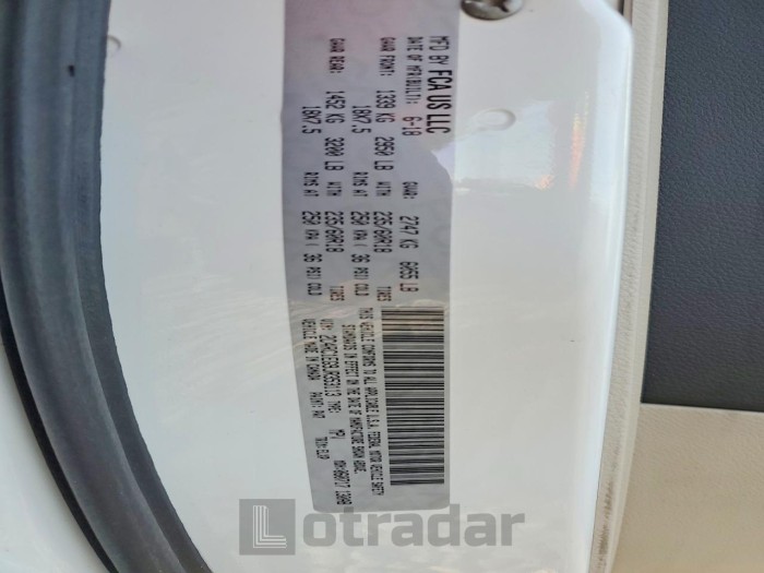 Chrysler Pacifica 2018 VIN 2C4RC1EG9JR353113