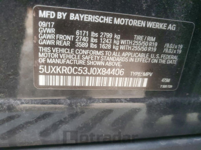 BMW X5 2018 5UXKR0C53J0X84406