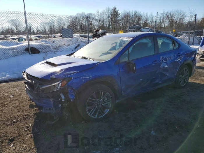 Subaru Wrx 2022 VIN JF1VBAA60N9014479