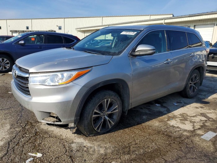 Toyota Highlander 2016 VIN 5TDJKRFH2GS347546