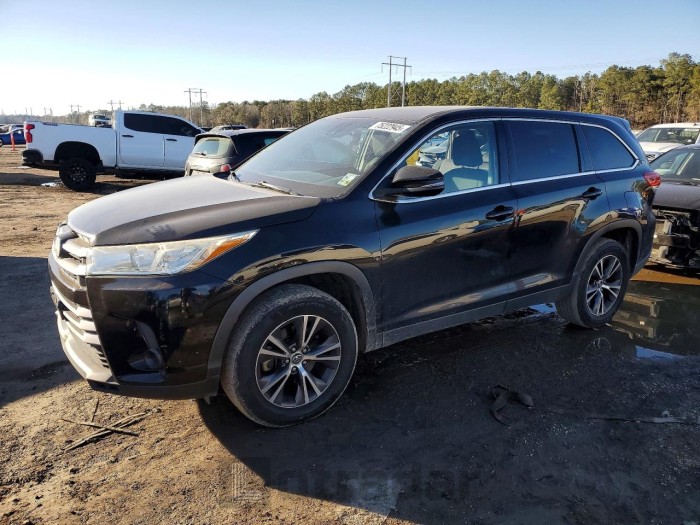 Toyota Highlander 2019 VIN 5TDZZRFH5KS297345