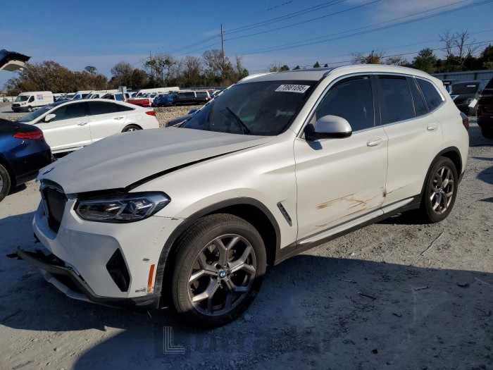 BMW X3 2022 VIN 5UX43DP08N9J60019