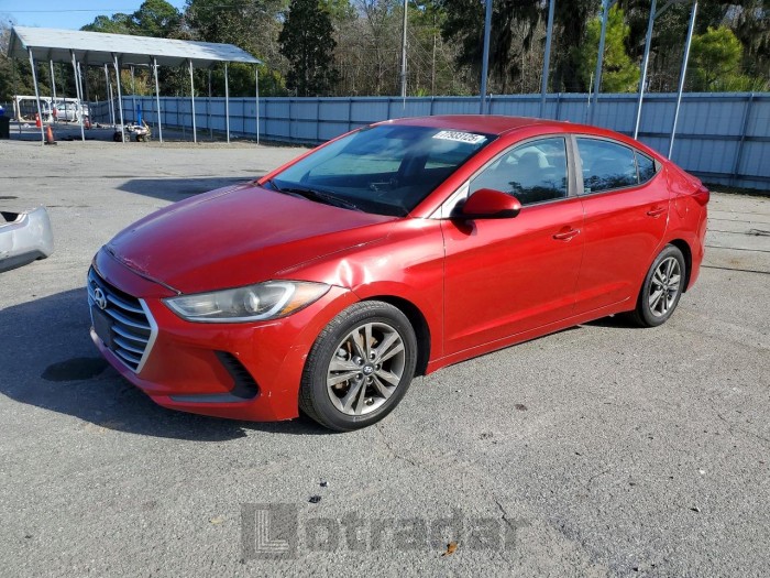 Hyundai Elantra 2018 VIN 5NPD84LF0JH305097