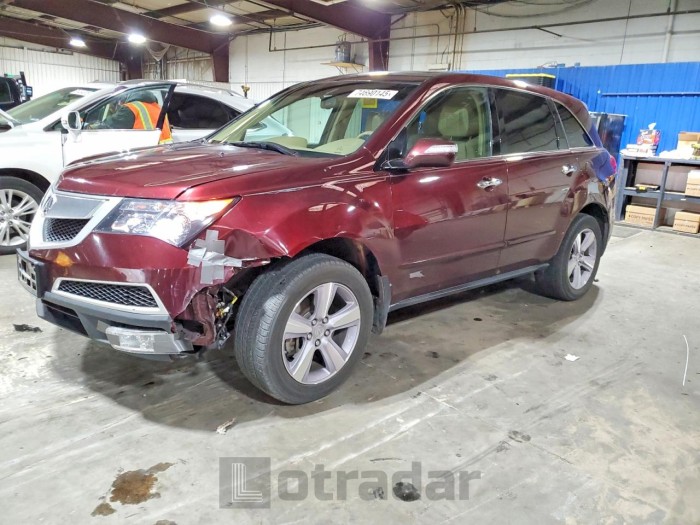 Acura Mdx 2013 VIN 2HNYD2H37DH520211