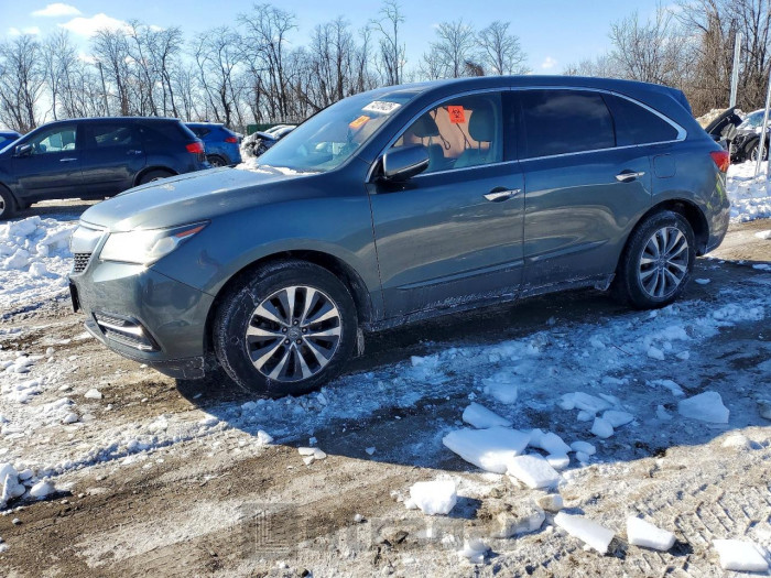 Acura Mdx 2016 VIN 5FRYD4H47GB009360