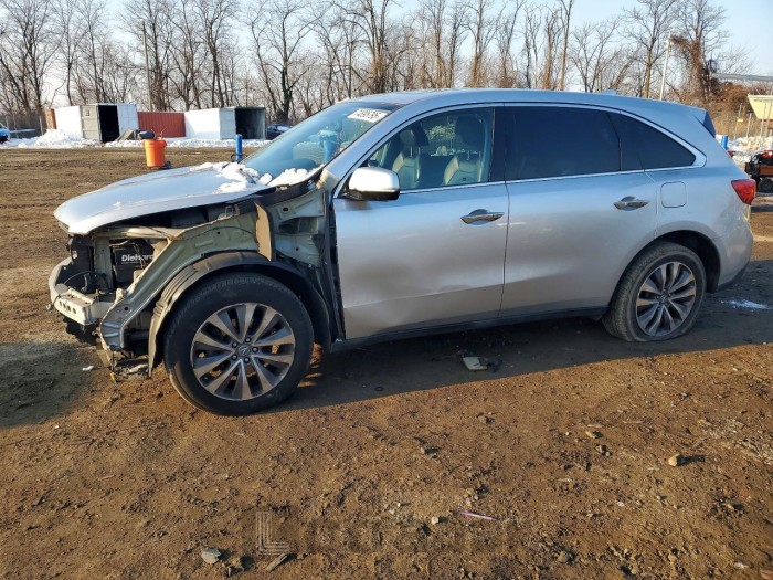 Acura Mdx 2014 VIN 5FRYD4H46EB018824