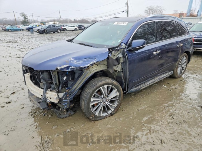 Acura Mdx 2017 VIN 5FRYD4H59HB024436