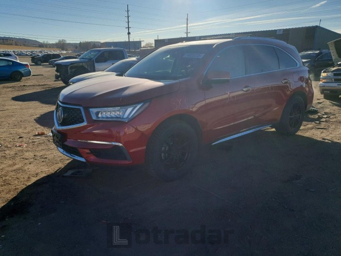 Acura Mdx 2020 VIN 5J8YD4H3XLL046534