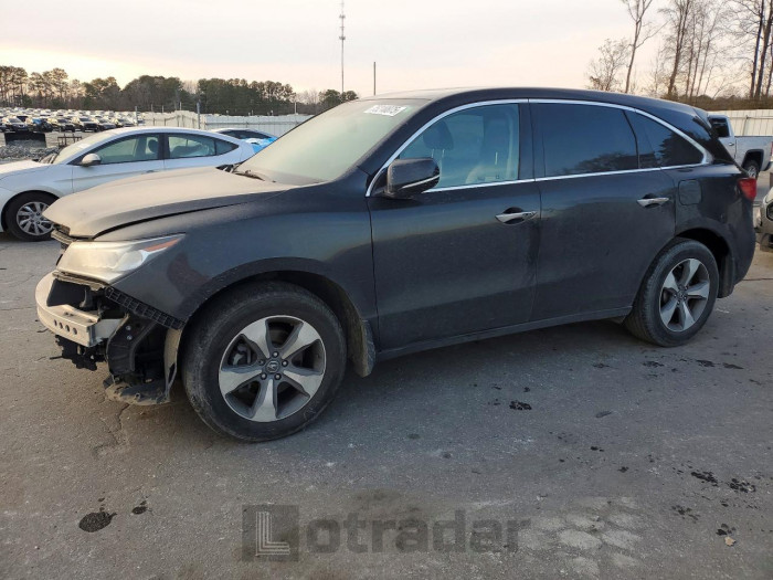 Acura Mdx 2015 VIN 5FRYD3H23FB006012