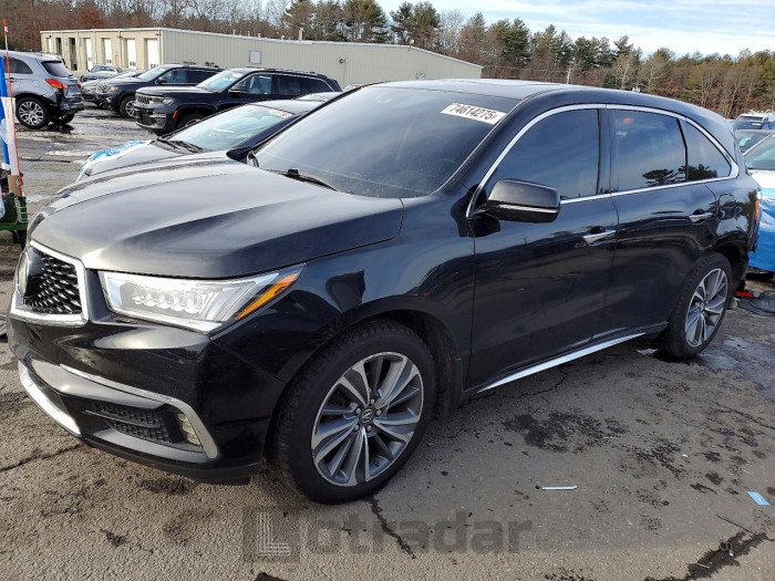 Acura Mdx 2017 VIN 5FRYD4H50HB004527