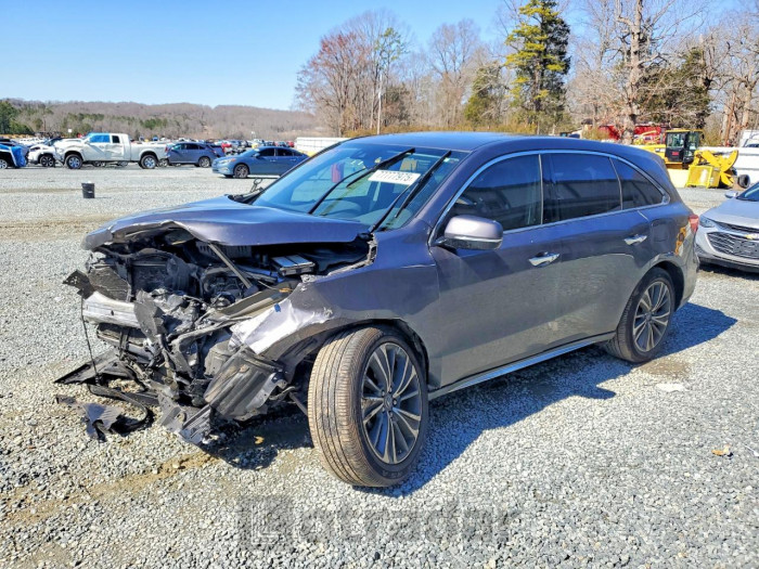 Acura Mdx 2019 VIN 5J8YD3H56KL001651