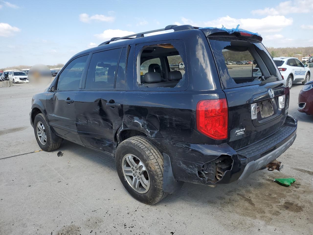 HONDA PILOT 2005 VIN 5FNYF18635B001295 фото 2