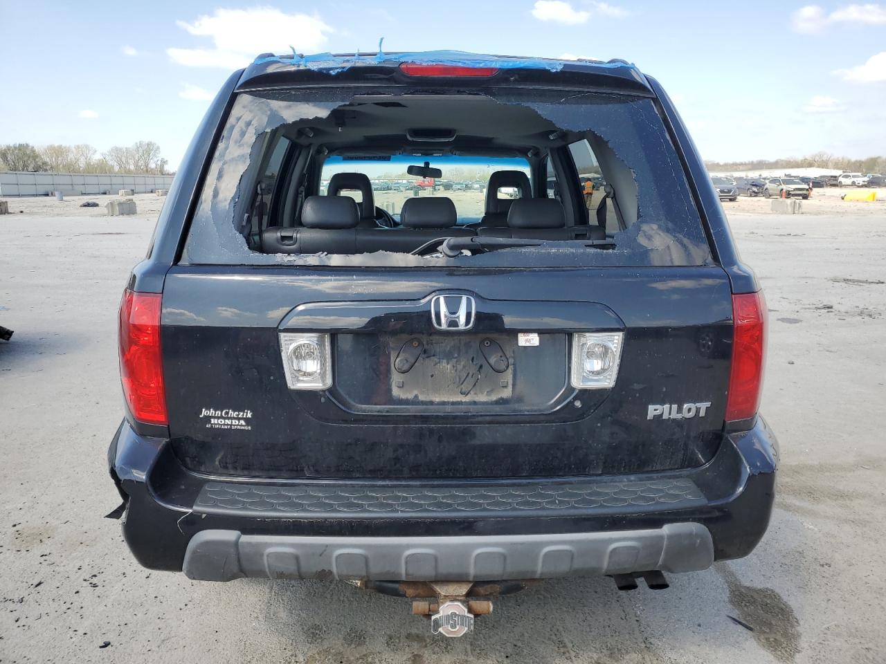 HONDA PILOT 2005 VIN 5FNYF18635B001295 фото 6